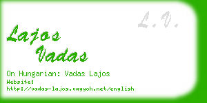 lajos vadas business card